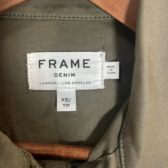 Frame Denim women’s jacket in khaki - Picture 3 of 3